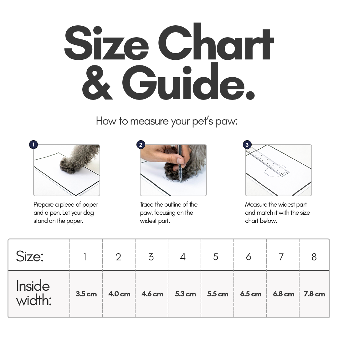 Size Chart & Guide Gentle Walker